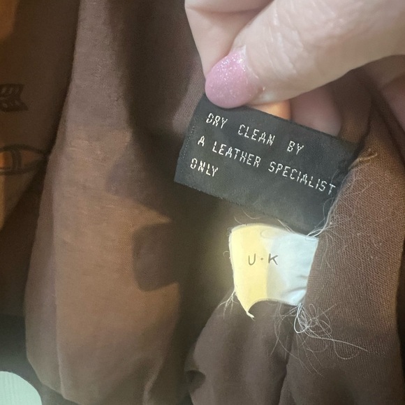 Vintage Leather Bomber Flight Jacket U2 Wear Me Out Brown Men’s Size 42 - Picture 9 of 12